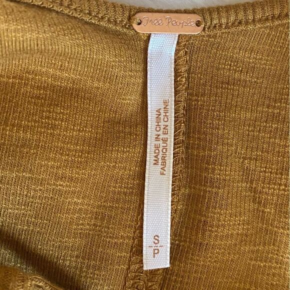 Free People Brown Criss Cross Tie Tank Top. Size Small. Excellent Condition! - Picture 4 of 9